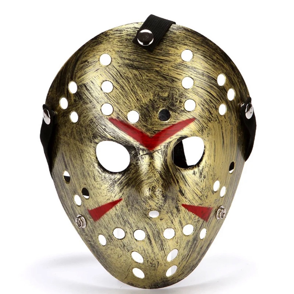 Halloween Horror Jason Mask Hockey Cosplay Killer 🔥color Tan 🔥